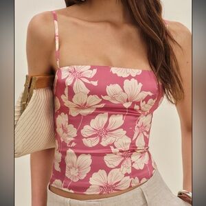 Reformation Overland Silk Top